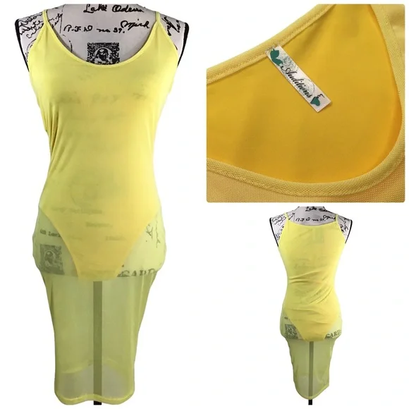 Auditions | Dresses | Auditions Nwot Mesh Dress With Bodysuit Underneath  Size Small | Poshmark